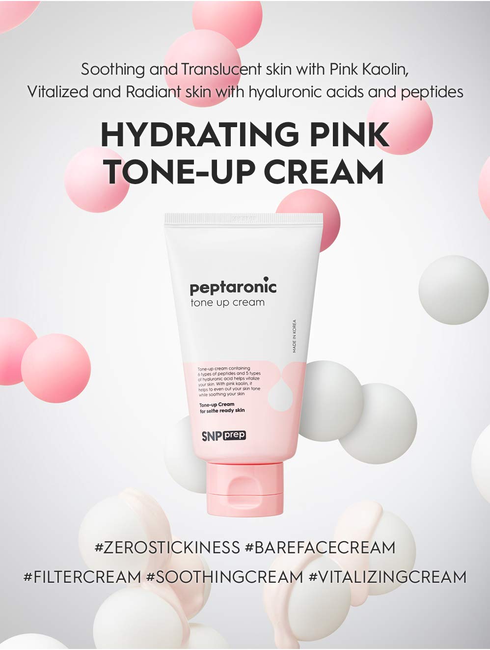 SNP PREP - Peptaronic Complete Korean Skin Care Set - Includes Toner, Cream, Serum, Ampoule Mask (10 Sheets) & Tone-Up Cream - Best Gift Idea for Mom, Girlfriend, Wife, Her, Women: Beauty