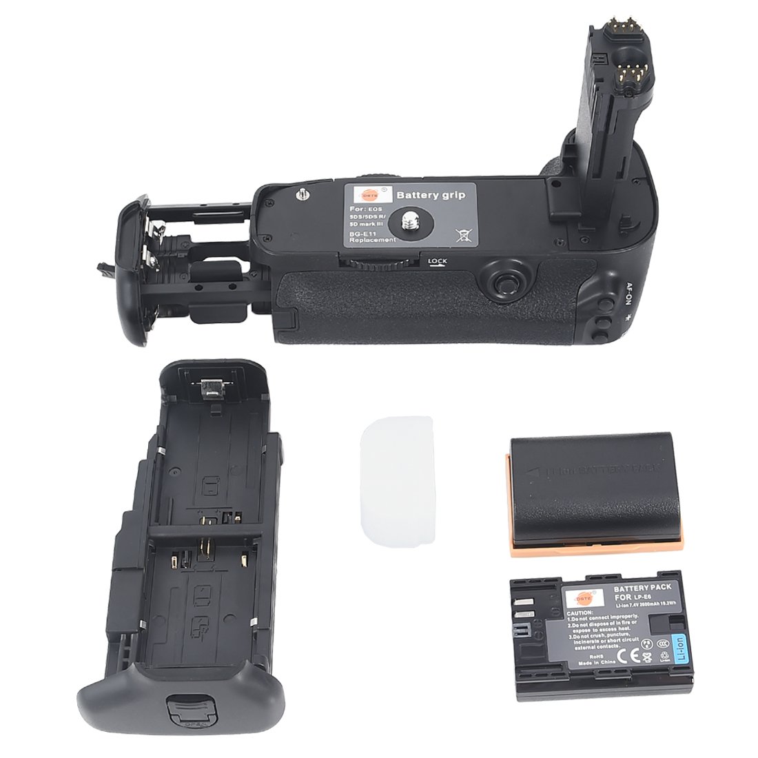 DSTE® Pro BG-E11 Vertical Battery Grip + 2x LP-E6 Battery for Canon EOS 5D Mark III 5D3 SLR Digital Camera