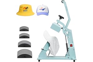 Uargd Hat Heat Press Machine with 4 Interchangeable Platens, Accurate Temperature and Time Settings, Ideal for HTV and Sublim