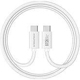 ZeroneTeck 40Gbps USB C Monitor Cable 5FT [8K/Dual 4K@60Hz Video Display] for Thunderbolt 4/3, USB4 Data Cable Twice as Fast as USB C 3.2 Gen 2x2, 240W Charging for iPhone 17/16/15, Monitor, Carplay