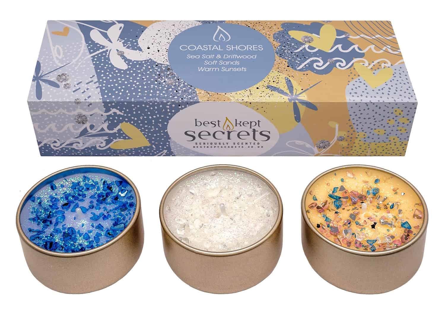 Best Kept Secrets Three Lites Coastal Shores Candles Set