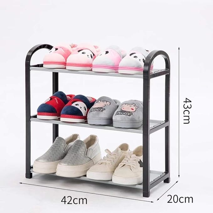 sobre la Puerta de bastidores de Zapatos 3 Niveles de Acero Inoxidable