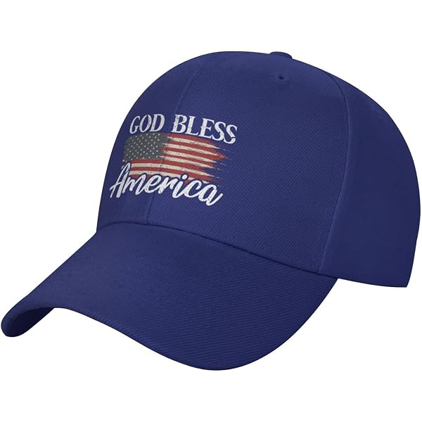 God Bless America Patriotic Baseball Cap - Adjustable Trucker Hat, UV Protection, One Size Fits Most - View #8
