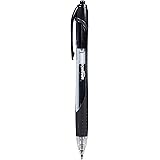 Amazon Basics Retractable Gel Ink Pens - Fine Point Pen, Black, 12-Pack
