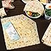 Reusable Beeswax Food Storage Wraps - SYNERKY 4 Pack Eco-friendly Wax Sandwich Snacks Wrap and Bowl Cover Sustainable FDA Certified Plastic-Free Cloth Bee Wrappers Wrapping Paper for Kitchen Storage