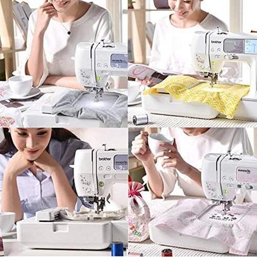 4 Piece Embroidery Hoop Set, Generic Hoop Replacement Set for Brother