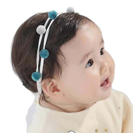 pom pom baby headband