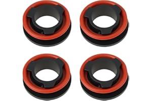 YINETTECH 4pcs H11 Car LED Headlight Bulb Base Adapter with Seal Rings