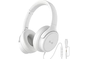 MartiAudio Wired Over-Ear Headphones with Microphone, USB-C Headphones with 3.5mm Adapter, Noise-Isolating Ear Cups, in-Line 