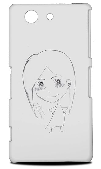 Amazoncom Cute Girl Sketch Hard Phone Case Cover For Sony