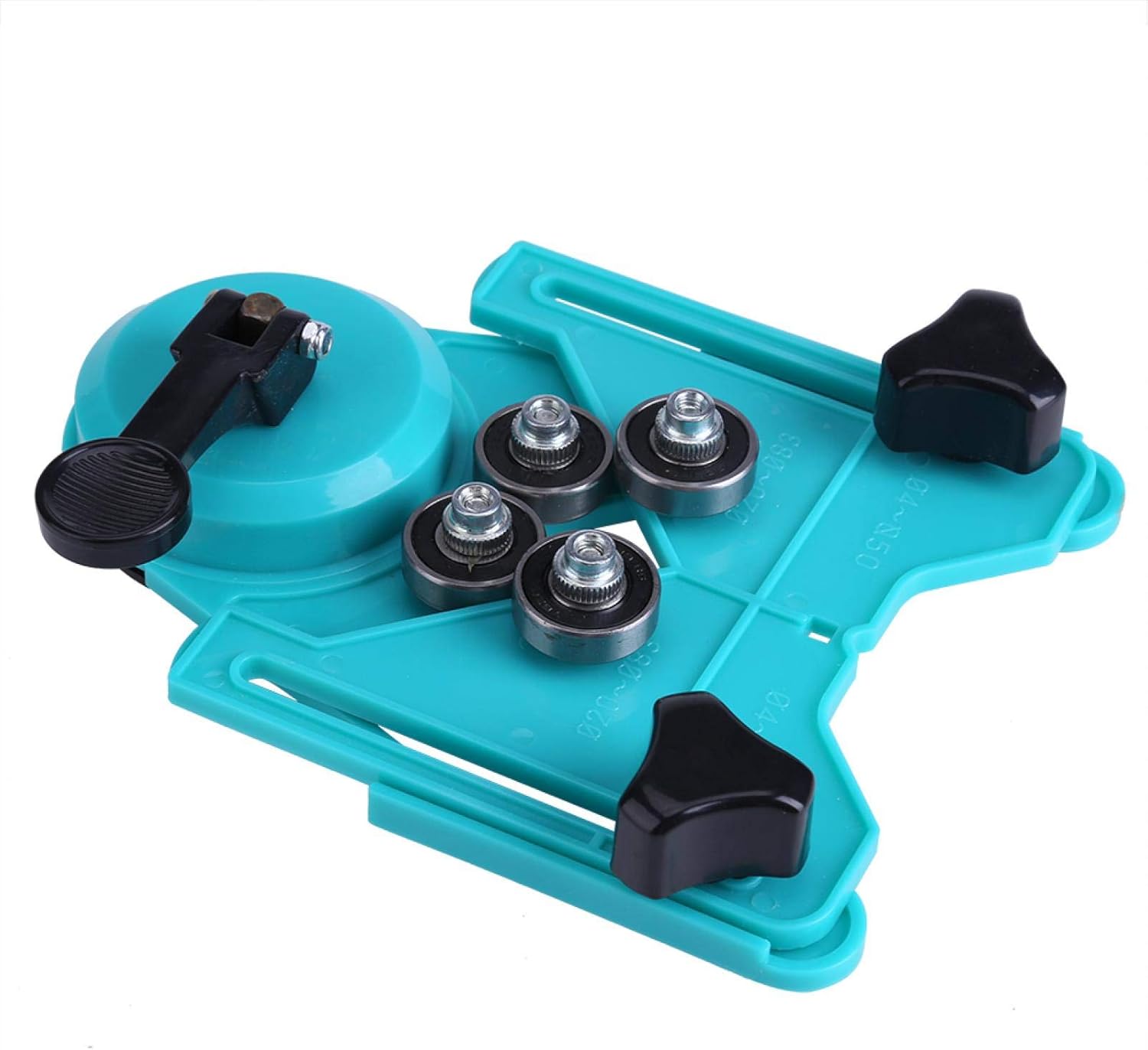 4mm-80mm Adjustable Drill Bit Ceramic Glass Marble Hole Saw Guide Sucker Base Locator Jig Drilling Kit Guide Set Durable Self-Centering Precise
