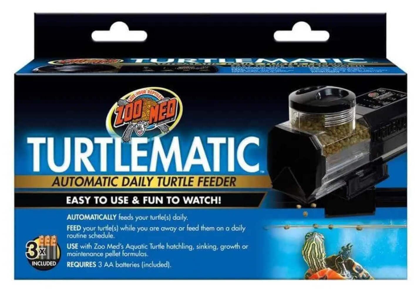 Zoo Med Laboratories INC Turtlematic Automatic Daily Turtle Feeder