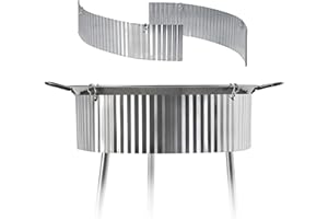 ZENDEU Paella Gas Burner Windshields/Set of 3 Stainless Steel Windscreeens for paella pans less than 28 inches (70 cm), PARAV
