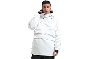 BSASB Mens Snowboard Jacket Ski Pullover Coat Warm Waterproof Windproof Men Snowboarding Jacket Winter Sports