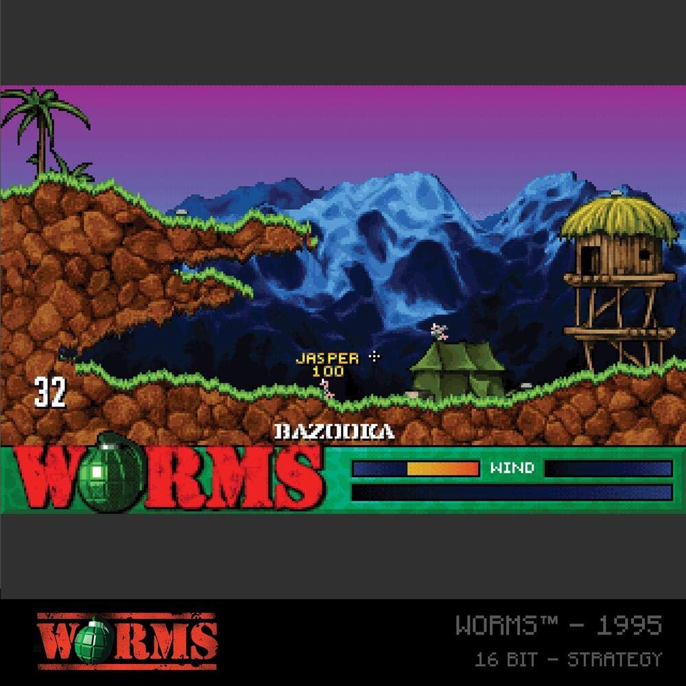 Blaze Evercade Worms Cartridge 1 512 Mb