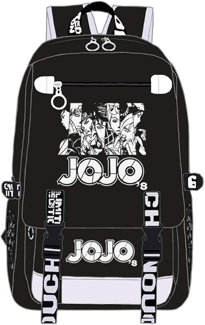 Jojo's Bizarre Adventure Backpack,oxford Cloth Anime Cosplay Laptop Bag School Bag For Travel