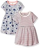 Touched by Nature Baby 2-Pack Organic Cotton Dress, Daisy, 9-12 Months