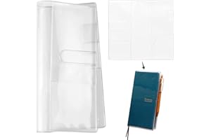 GENERIC Frosted Protective Sleeves for Hobonichi Weeks 2026 (2-Pack) - 8.19x7.68 Inch Anti-Glare PVC Cover, Compatible with April Start & Mega Planners, Notebook Protector