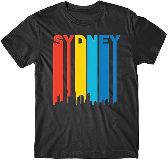 Really Awesome Shirts Retro Sydney Australia Cityscape Downtown Skyline TShirt