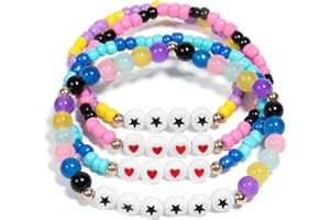 AICase Korea-Pop Bracelet Set of 4, Stuff Cosplay Gifts Outfit Costume Accessories Friendship Jewelry Halloween Birthday Christmas Stocking Stuffers Party Favors -V3