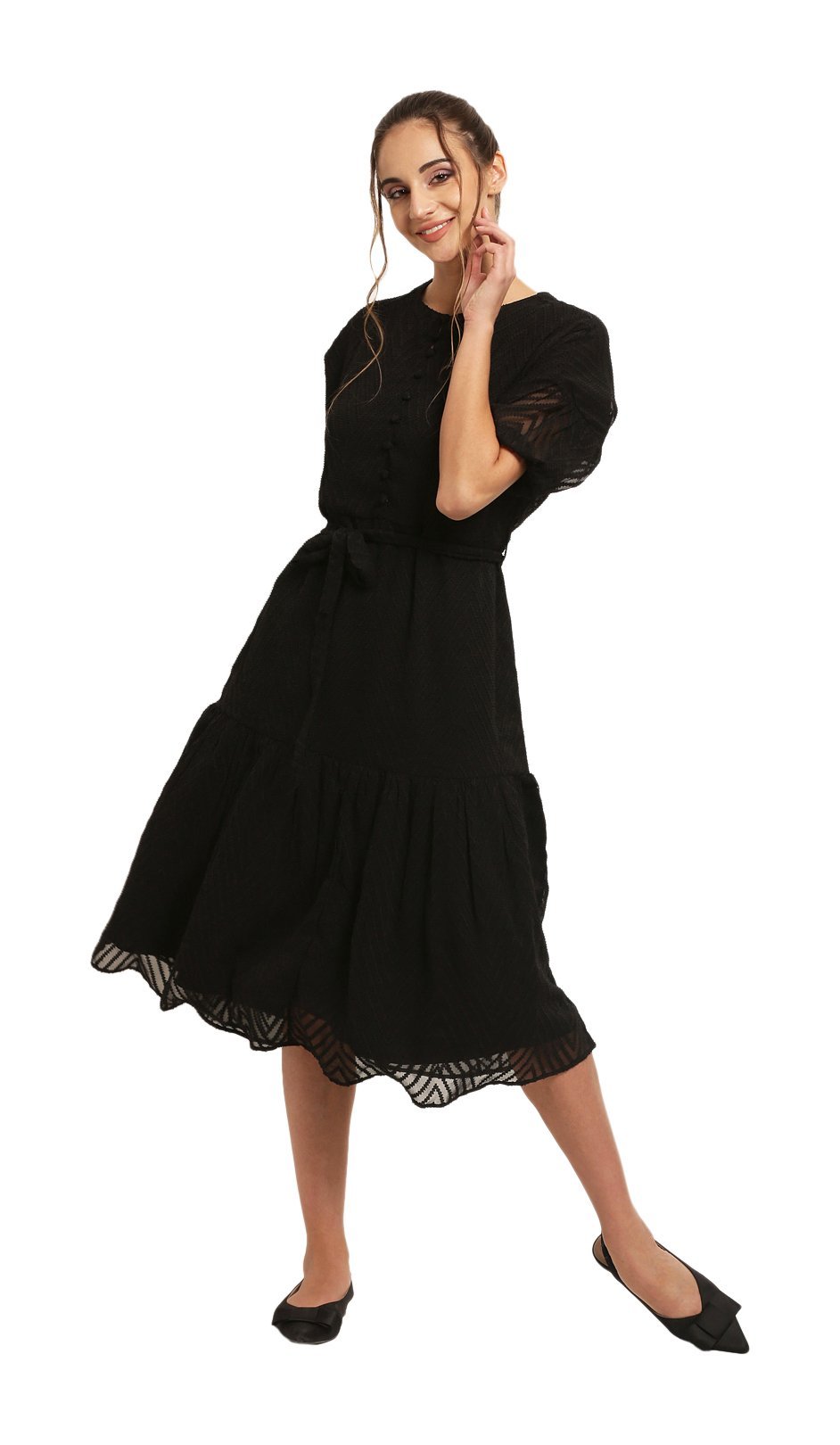 synthetic one piece dress