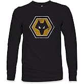 1863FC Wolverhampton FC Color Badge Cotton Long Sleeve T-Shirt - Black