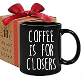 Coffee is for Closers Mug, Coffee Is For Closers Closest Funniest Real Estate Agent Novelty Mug Gift Ideas Men Women Office Employee Boss Coworke, Funny Salesman Gift-z84