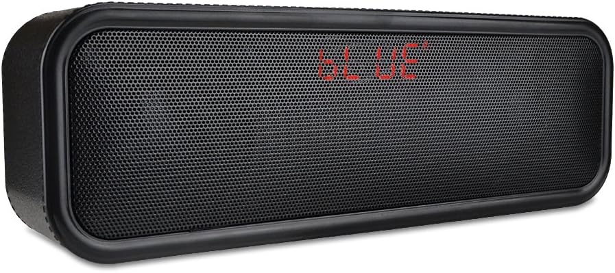 Wireless Bluetooth Speaker,Jiudu Outdoor Stereo Speaker with HD Audio and Enhanced Bass,Built-in 10W Dual Driver Speakerphone, Microphone, Handsfree Calling and TF Card Slot,8H Play Time[black]