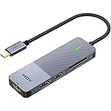 USB C Hub, MCY 5 in 1 USB Type C Hub USB C to HDMI 4K Output, USB C Adapter with SD Card Reader, USB 3.0 Ports, Compatible wi