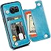 HianDier Wallet Case for Galaxy S7, Slim Protective Case with Credit Card Slot Holder Flip Folio Soft PU Leather Magnetic Closure Cover Case Compatible with Samsung Galaxy S7, Lake Blue