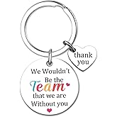 Cool Employee Appreciation Gifts Team Gifts for Employees Appreciation Gift for Coworkers Boss Volunteer Custodian Thank You Keychain for Coworkers Employee Manager Teamwork Gift for Work Besties