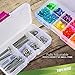 Small Plastic Organizer Boxes with 10 Adjustable Dividers 5.125