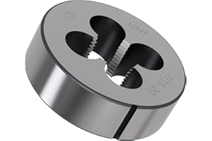 Skweawert 7/16"-20 UNF Round Threading Die, 7/16x20 UNF Screw Thread Cutting Die Machine Thread Right Hand Alloy Tool Steel