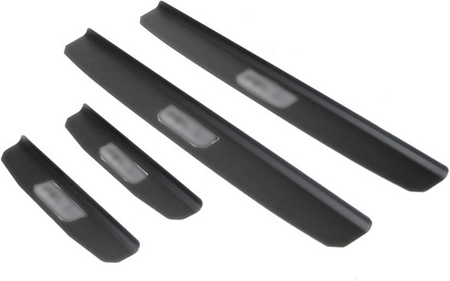 4PCS Door Sill Guards,Front &Rear Entry Guard Protector for Wrangler JL JLU 4 Doors 2018-2020 Black Aluminum Alloy