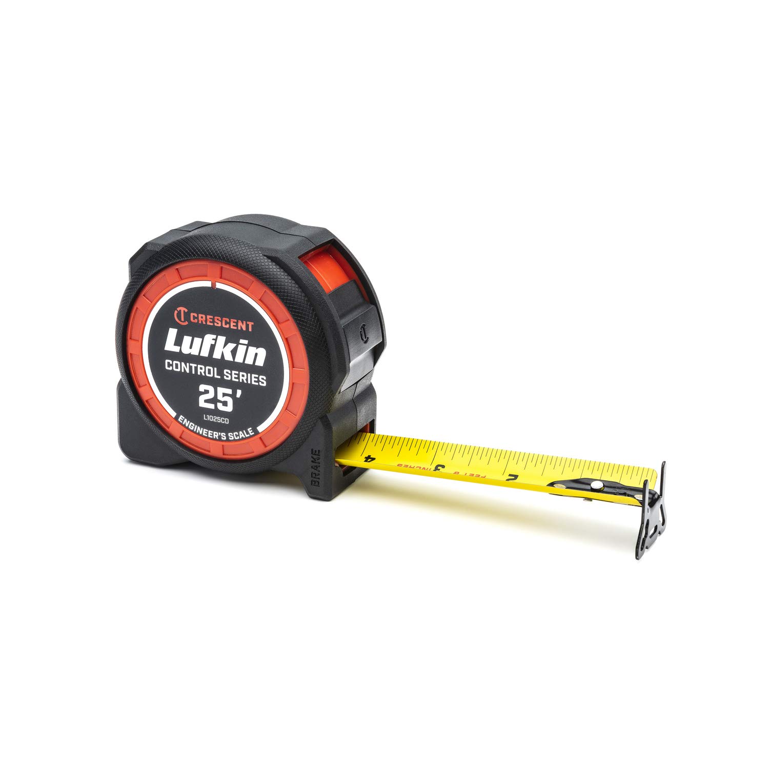 Lufkin Crescent 1-3/16 x 25' Command Control Series Yellow Clad Engineers Tape Measure - L1025CD