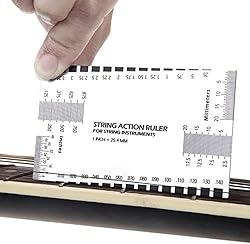String Action Gauge Ruler, Guitar Height Gauge Set