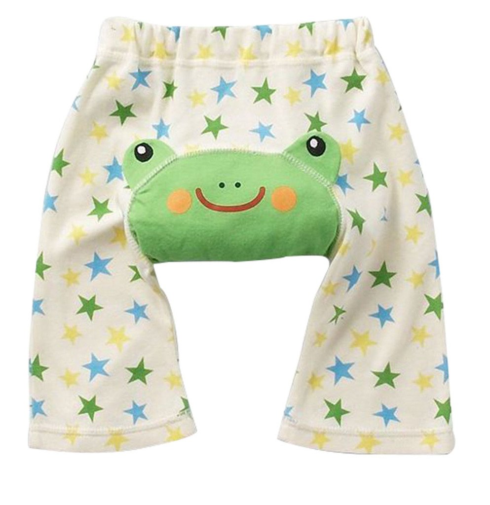 Green Frog Little Star Baby PP Pants Boy Girl Infant Tights Animal Trousers Length 12-18Month