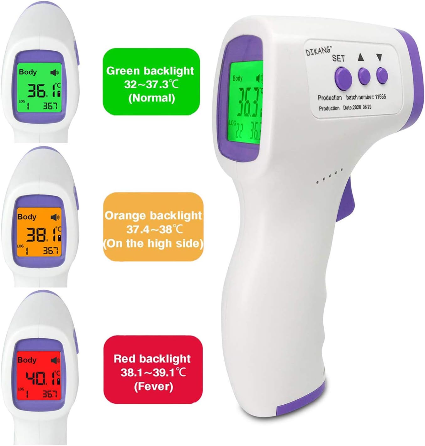 HSO Tech Temperature Gun Infrared Digital Thermometer Non Contact