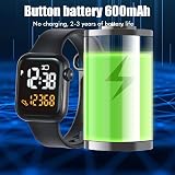 Tumnea Smart Watch Kids Fitness Tracker Electronic Square Touch Screen LED view 5