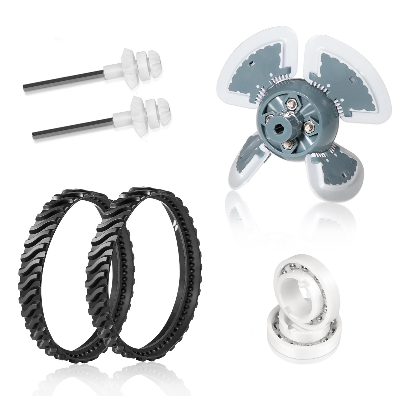 Photo 1 of Tune Up Kit Fit for MX6 MX8 Series Pool Cleaner, Rebuild Replacement Parts with Engine, Tracks, Drive Shafts, Bearings, Wheel Tracks
