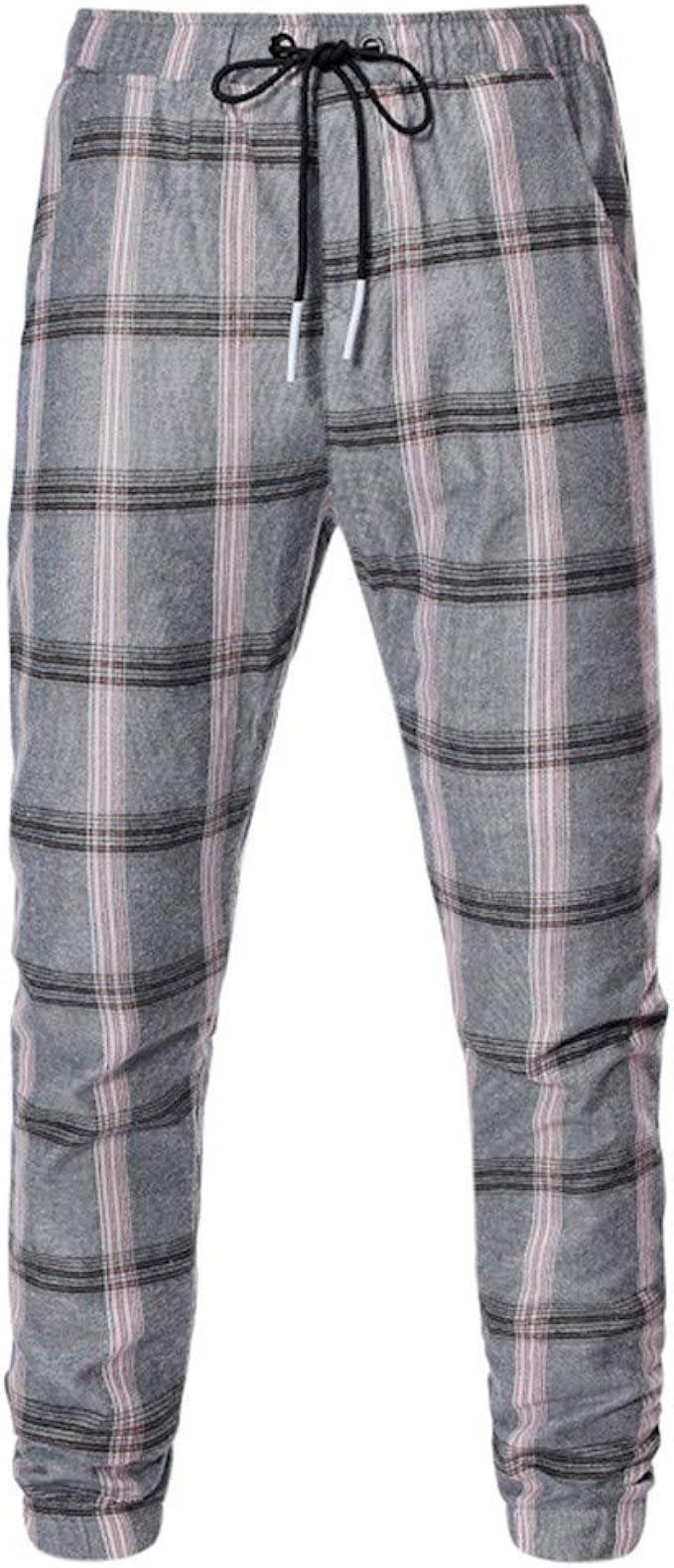 tall plaid trousers