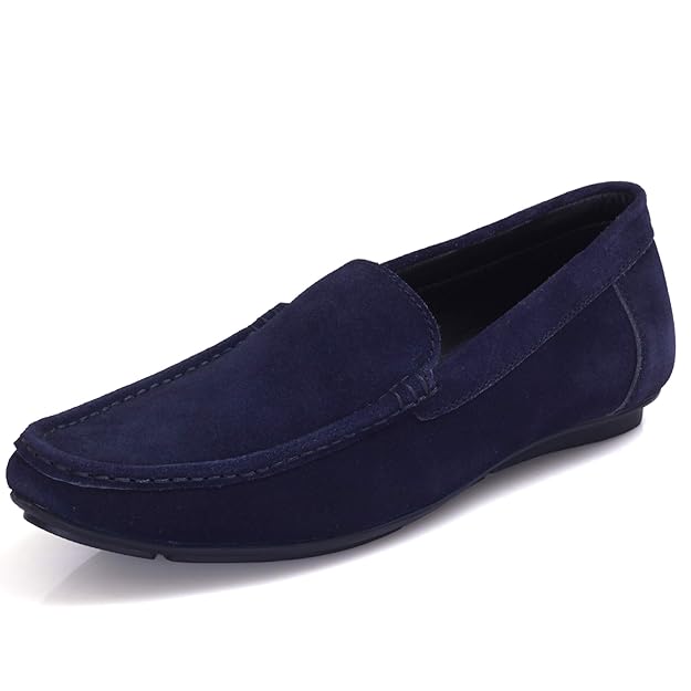 Buy Burwood Men�s Blue Leather Loafers6 UK/India (40EU