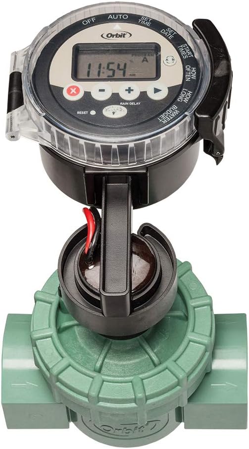 Orbit Battery Operated Sprinkler Timer with Valve (57860) : Automatic Lawn Irrigation Controllers : Garden & Outdoor