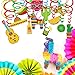Supla 30 pcs Fiesta Hanging Swirl Decorations Mexican Fiesta Cinco De Mayo Party Swirls Hanging Swirl Streamers Foil Hanging Ceiling Décor for Ceiling Spiral Decorations Party Backdrops