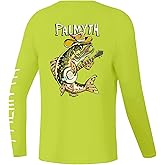 Palmyth Boys Fishing Shirt Youth Long Sleeve T-Shirt Sun Protection UPF 50+ Quick Dry