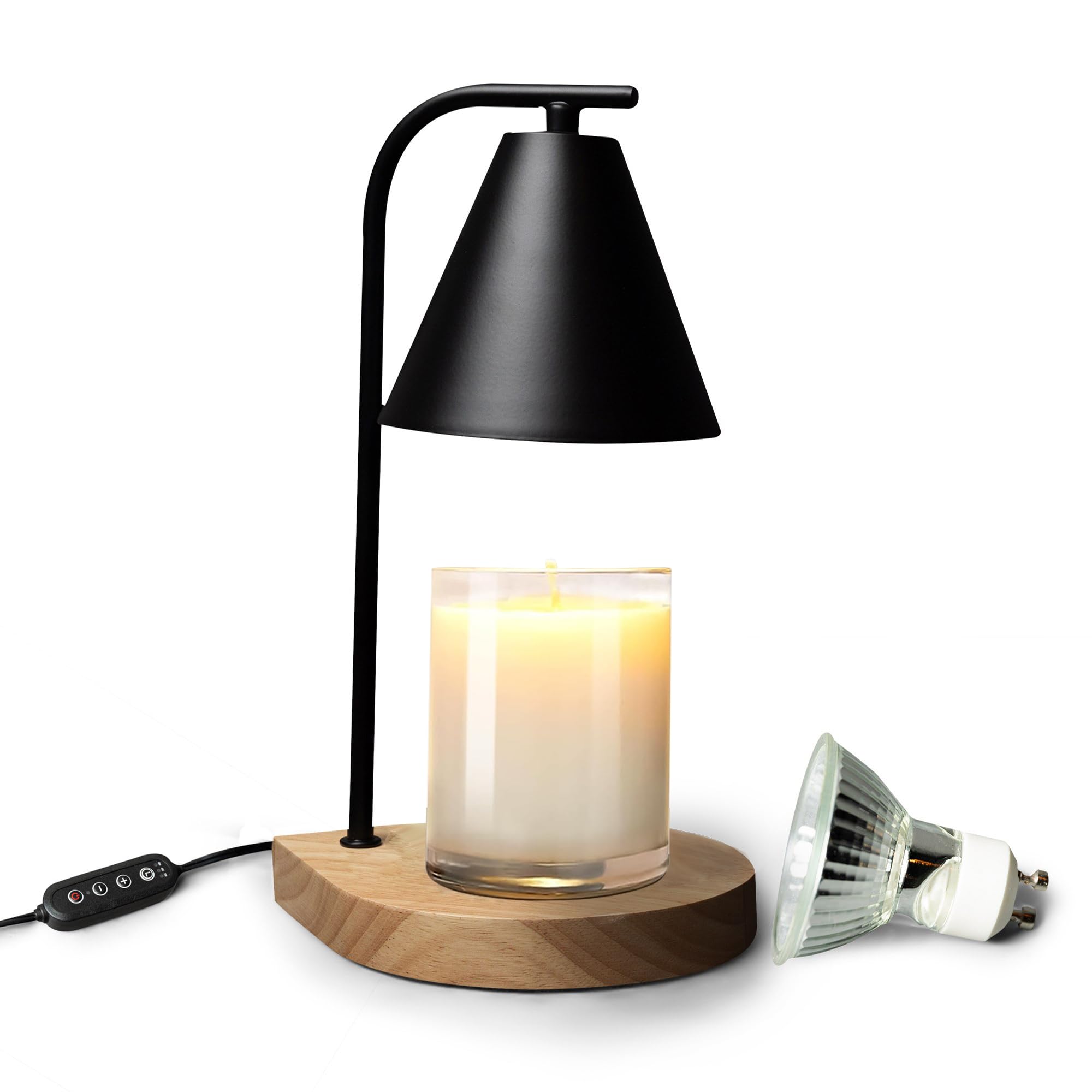 Photo 1 of Candle Warmer Lamp with Timer Dimmer, 2H/4H/8H Timer, Birthday Gifts for Women Mom, House Warming Gifts New Home Decor, Black Lamp Candle Warmer, Wax Melts Warmer for Jar Candles with 2 Bulbs