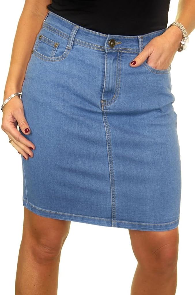 cheap jean skirts knee length