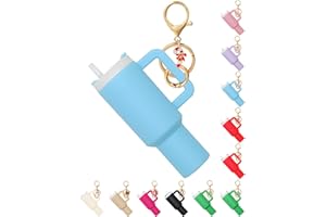 CUSPRTM Mini Tumbler Keychain for Stanley, Christmas Cup Keychain Chapstick Holder for Women, Cute Purse Backpack Charm Accessories