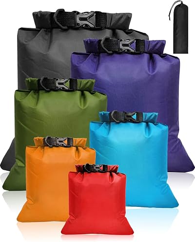 Victoper 6Pcs Dry Bag Set 8L 5L 3.5L 3L 2.5L 1.5L Waterproof Ripstop