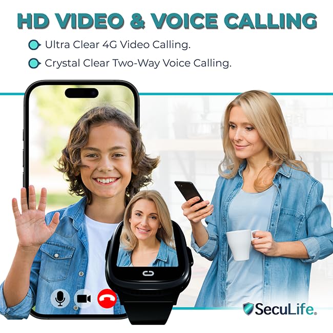 Kids Watch with GPS Tracker, Two-Way Calling, Real-Time Tracking & SOS Alerts - Smart Watch for Kids Call and Text with Geo-Fencing, School Mode, Water-Resistant, Long Battery Life & Parental Controls